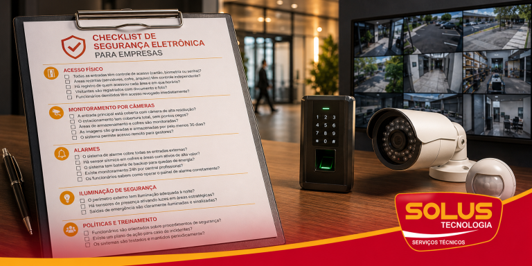 Checklist de segurança eletrônica para empresas: o que você não pode ignorar