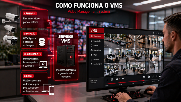 Como funciona um VMS (Video Management System)