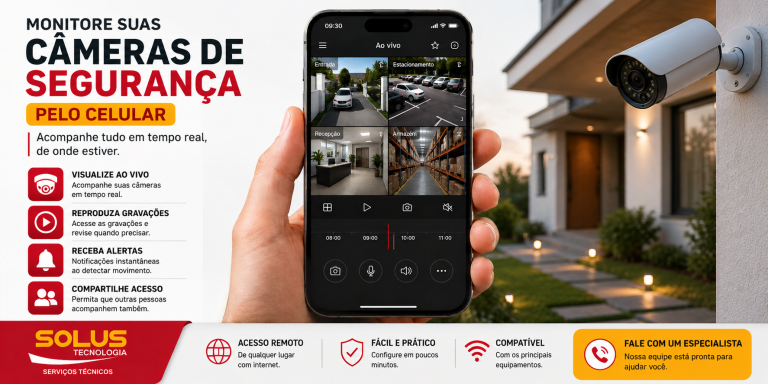 Como monitorar câmeras de segurança pelo celular