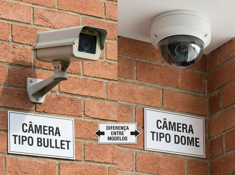 Câmera bullet vs dome: qual escolher e para qual ambiente?